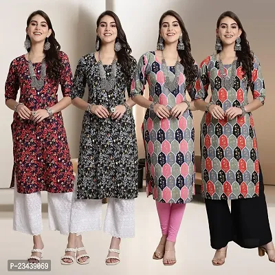 Fancy Crepe Kurtis for Women Pack Of 4