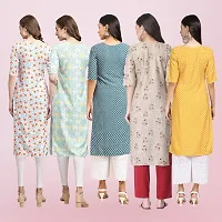 Women Stylish Crepe Printed Straight Kurta-thumb1