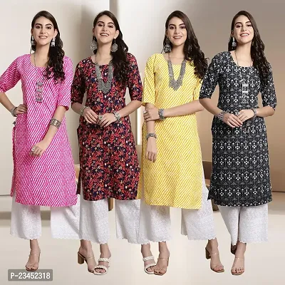 Fancy Crepe Kurtis for Women Pack Of 4