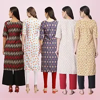 Women Stylish Crepe Printed Straight Kurta-thumb1