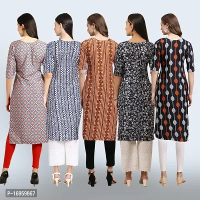 Women Stylish Crepe Printed Staright Kurta-thumb2