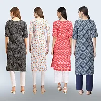 Women Stylish Crepe Straight Kurta-thumb1