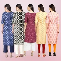 Women Stylish Crepe Printed Straight Kurta-thumb1