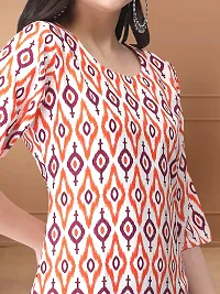 Women Stylish Crepe Printed Straight Kurta-thumb3