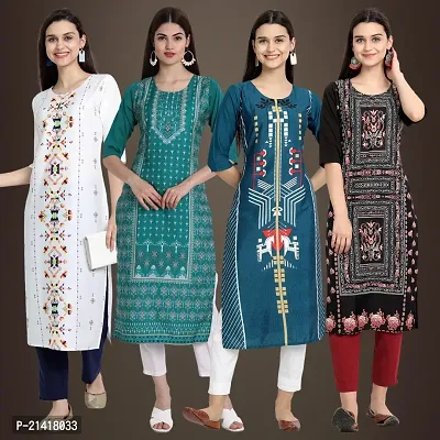 Fancy Crepe Kurtis for Women Pack Of 4-thumb0