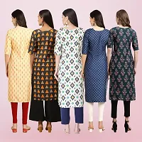 Women Stylish Crepe Printed Straight Kurta-thumb1