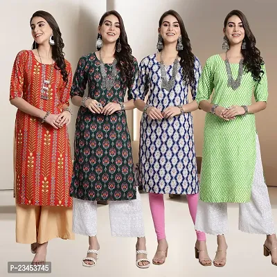 Fancy Crepe Kurtis for Women Pack Of 4