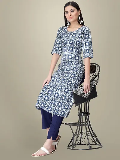 Stylish Crepe Kurti For Women