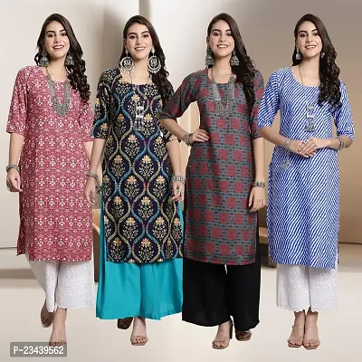 Fancy Crepe Kurtis for Women Pack Of 4