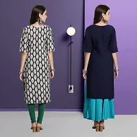 Fancy Crepe Kurtas For Women Pack Of 2-thumb1