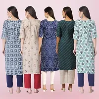 Women Stylish Crepe Printed Straight Kurta-thumb1