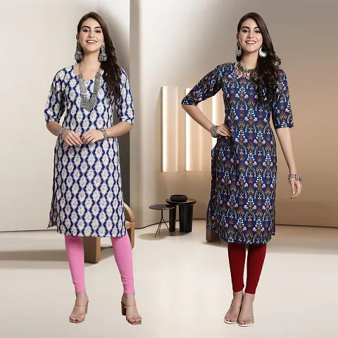 Fancy Rayon Kurtis For Women Pack Of 2