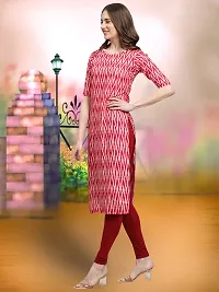 Fancy Crepe Printed Stitched Kurta For Women-thumb3