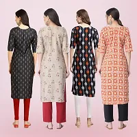 Women Stylish Crepe Printed Straight Kurta-thumb1