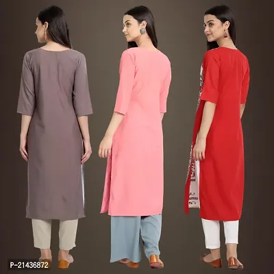 Fancy Crepe Kurtis for Women Pack Of 3-thumb2