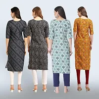 Women Stylish Crepe Straight Kurta-thumb1