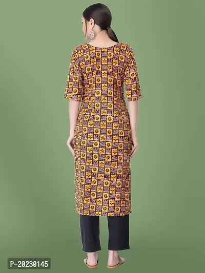 Stylish Crepe Printed Kurti For Women-thumb3