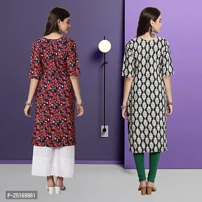 Fancy Crepe Kurtas For Women Pack Of 2-thumb2