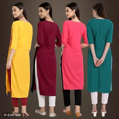 Fancy Crepe Kurtis for Women Pack Of 4-thumb2