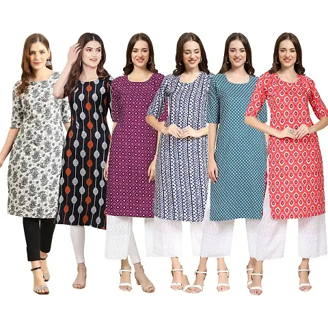 Stylish Crepe Stitched Kurta For Women Pack of