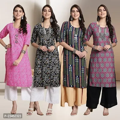 Fancy Crepe Kurtis for Women Pack Of 4