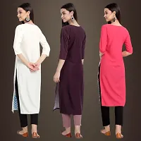 Fancy Crepe Kurtis for Women Pack Of 3-thumb1