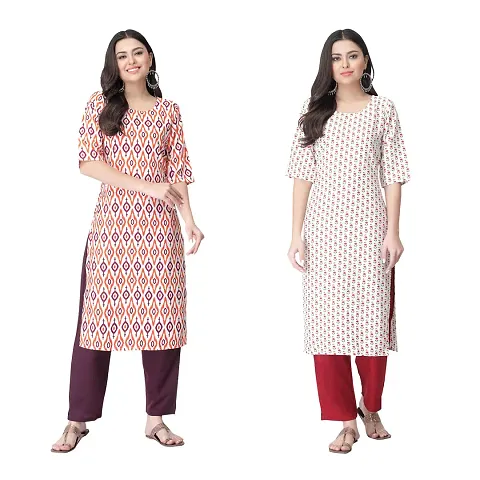 Classic Crepe Kurtis For Women Combo Pack Of 2