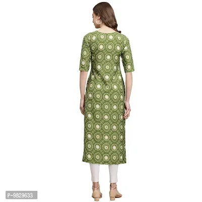 Women Crepe Digital Printed Straight Kurti  Pack of 6-thumb2