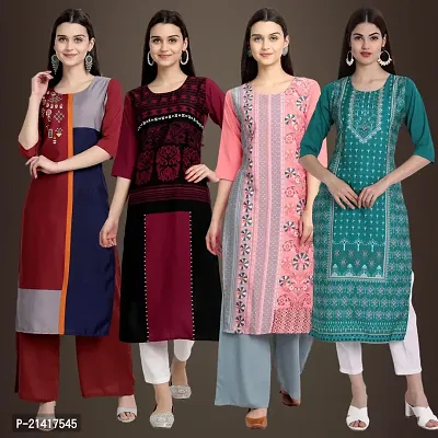 Fancy Crepe Kurtis for Women Pack Of 4