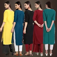 Fancy Crepe Kurtis For Women Pack Of 5-thumb1