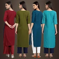 Fancy Crepe Kurtis for Women Pack Of 4-thumb1