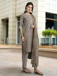 Fancy Cotton Blend Kurta Bottom And Dupatta Set For Women-thumb4