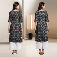 Fancy Rayon Kurtis For Women Pack Of 2-thumb1