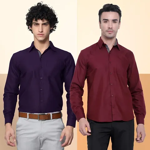 Comfortable Cotton Long Sleeve Formal Shirt 