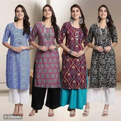 Fancy Crepe Kurtis for Women Pack Of 4