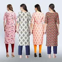 Women Stylish Crepe Straight Kurta-thumb1