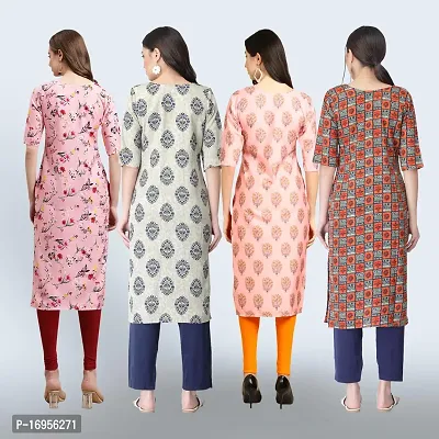 Women Stylish Crepe Straight Kurta-thumb2