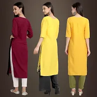 Fancy Crepe Kurtis for Women Pack Of 3-thumb1