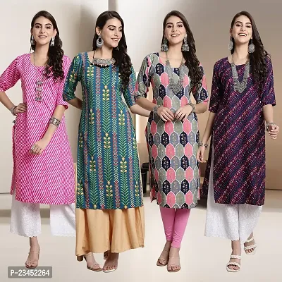 Fancy Crepe Kurtis for Women Pack Of 4-thumb0