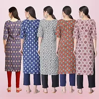 Women Stylish Crepe Printed Straight Kurta-thumb1