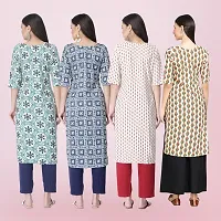 Women Stylish Crepe Printed Straight Kurta-thumb1