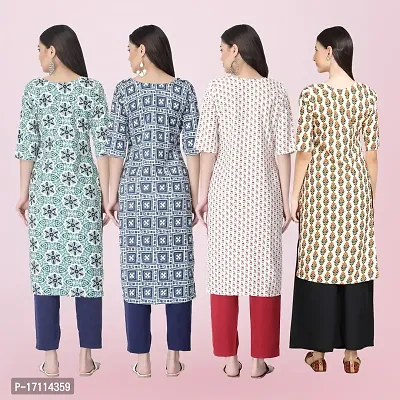 Women Stylish Crepe Printed Straight Kurta-thumb2