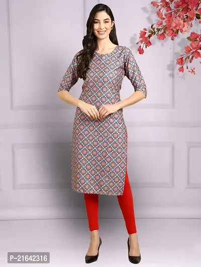 Stylish Crepe Stitched Kurta For Women-thumb0