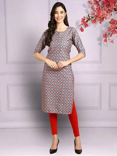 Fancy Crepe Printed Kurti