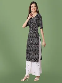 Stylish Crepe Printed Kurti For Women-thumb1