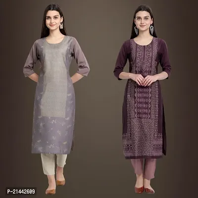 Fancy Crepe Kurtis for Women Pack Of 2