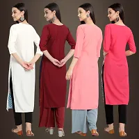 Fancy Crepe Kurtis for Women Pack Of 4-thumb1