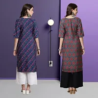 Fancy Crepe Kurtas For Women Pack Of 2-thumb1