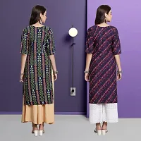 Fancy Crepe Kurtas For Women Pack Of 2-thumb1