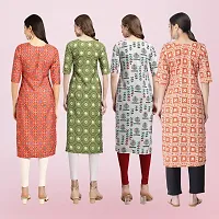 Women Stylish Crepe Printed Straight Kurta-thumb1